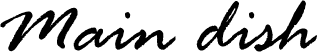 Main dish